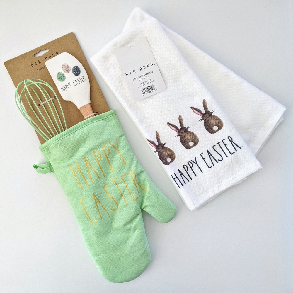 RAE DUNN Happy Easter 5pc Baking Gift Set NWT